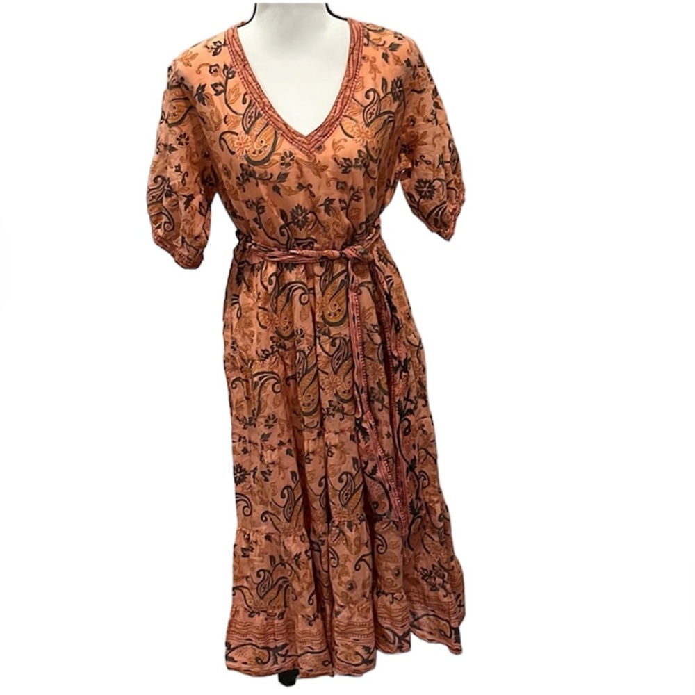 Lola Australia Monroe Soft Cotton Voil Maxi Dress Size Small